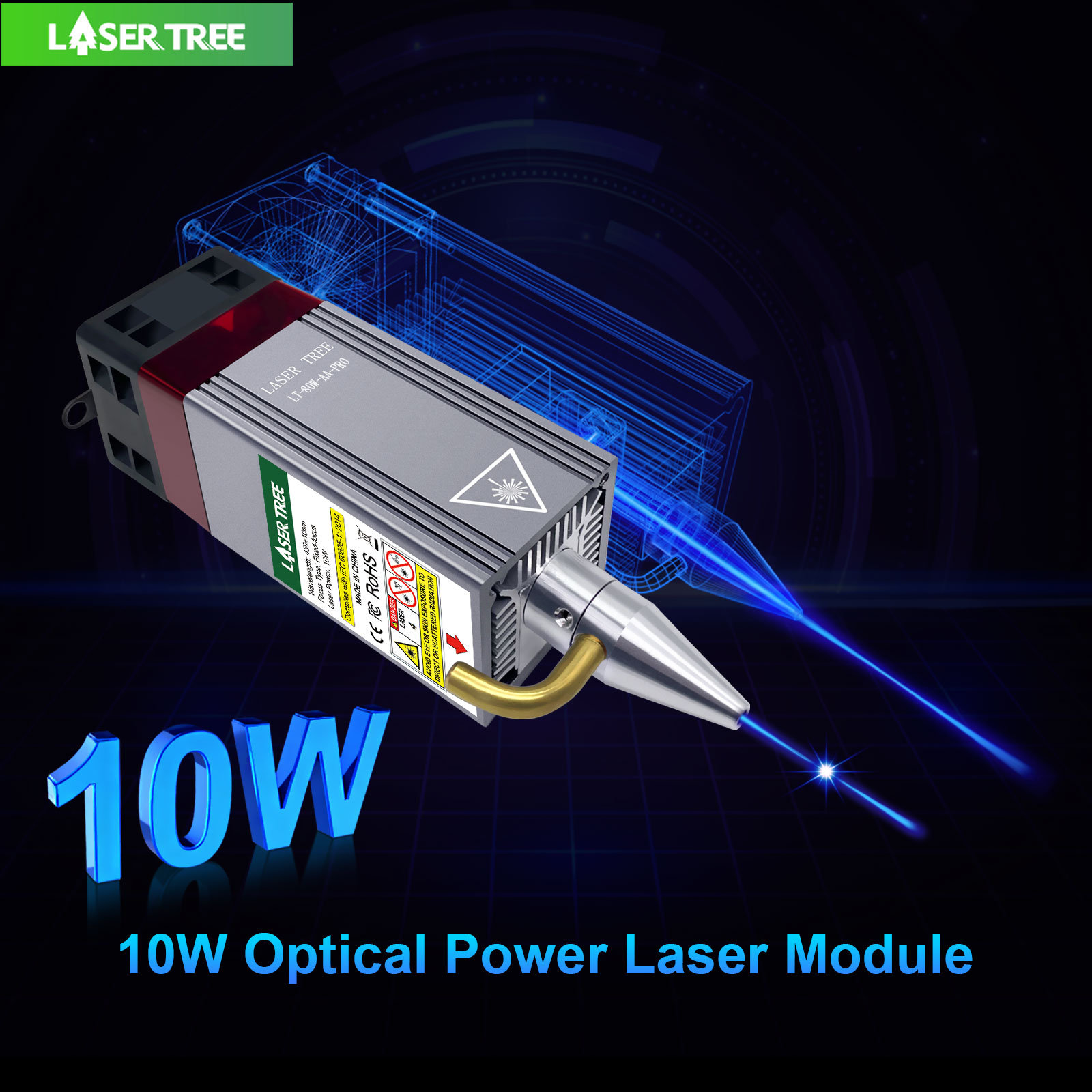 Industrial Laser Engraver - LASER Cây 40W 80W Laser Module