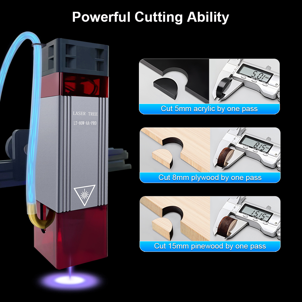 LASER Cây 40W 80W Laser Module - đánh giá và giá Industrial Laser Engraver