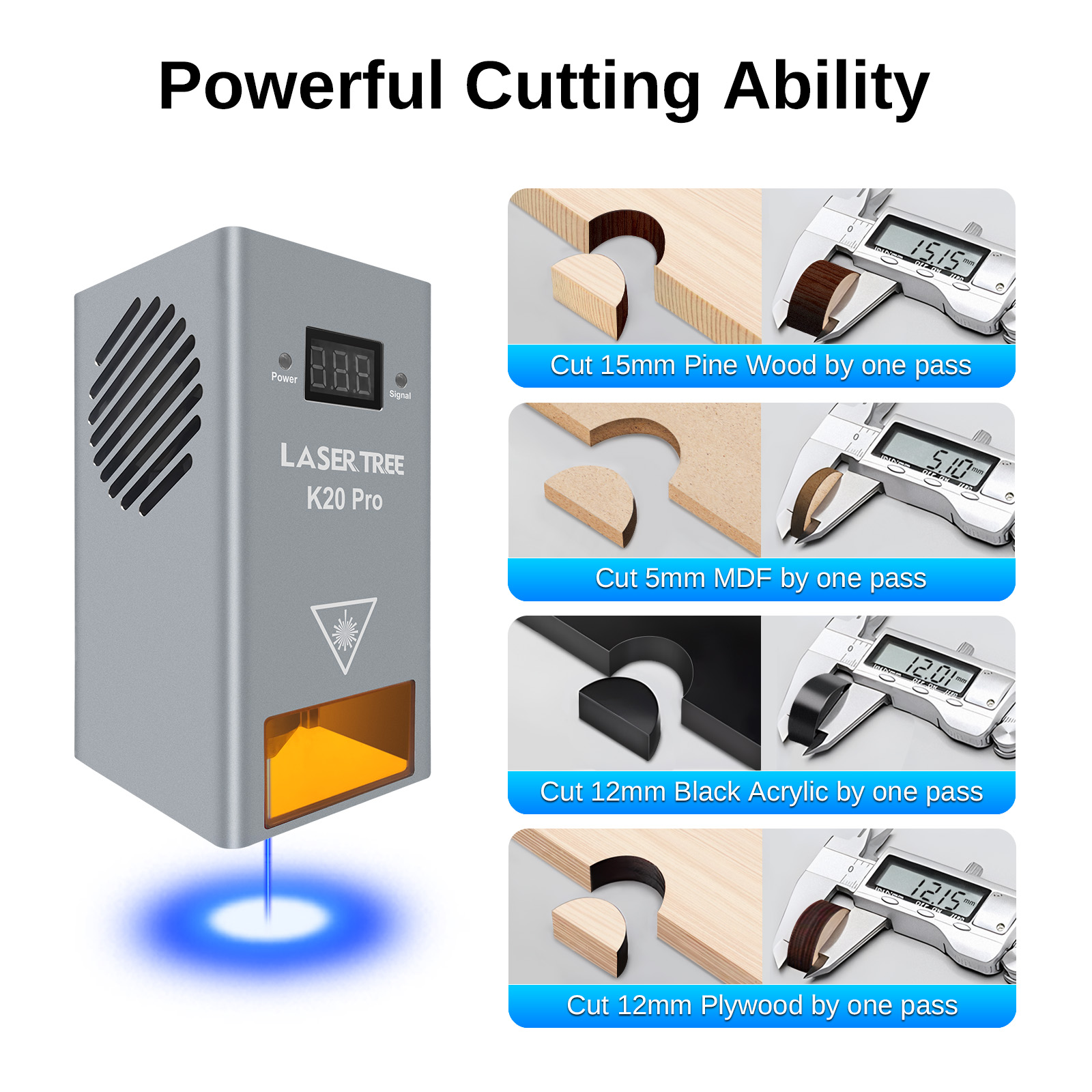 LASER Cây Công Suất Cao 20W Cô - đánh giá và giá Industrial Laser Engraver